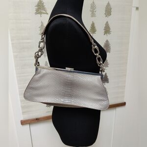 Nine West Metallic Taupe Shoulder Bag